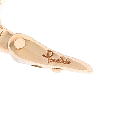 Pomellato 18K Rose Gold Blue Topaz M'ama no M'ama Earrings 4 of 4