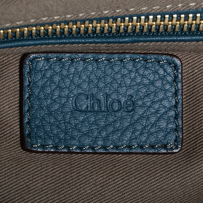Chloe Calfskin Medium Marcie Round Crossbody Bag Teal 6 of 11