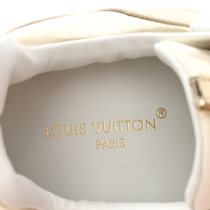 Louis Vuitton Monogram Calfskin Run Away Sneakers 38.5 Beige Gold 8 of 10