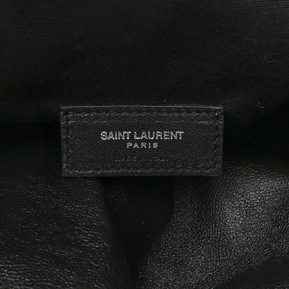 Saint Laurent Linen Canvas Teddy Shopping Bag Black 7 of 11