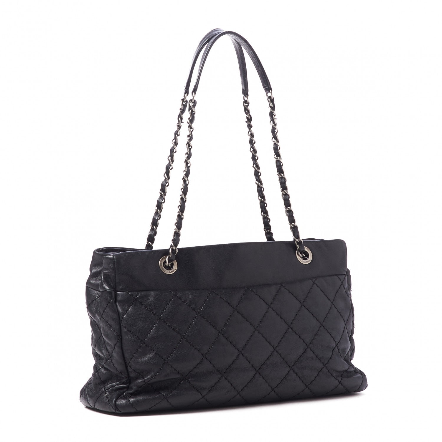 Chanel Calfskin Medium Stitch It Tote Black 2 of 9