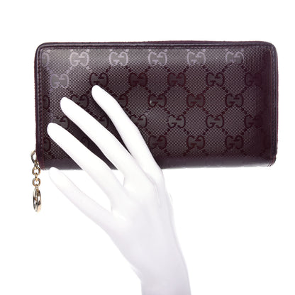 Gucci Imprime Monogram GG Pierce Zip Around Wallet Bordeaux 2 of 7