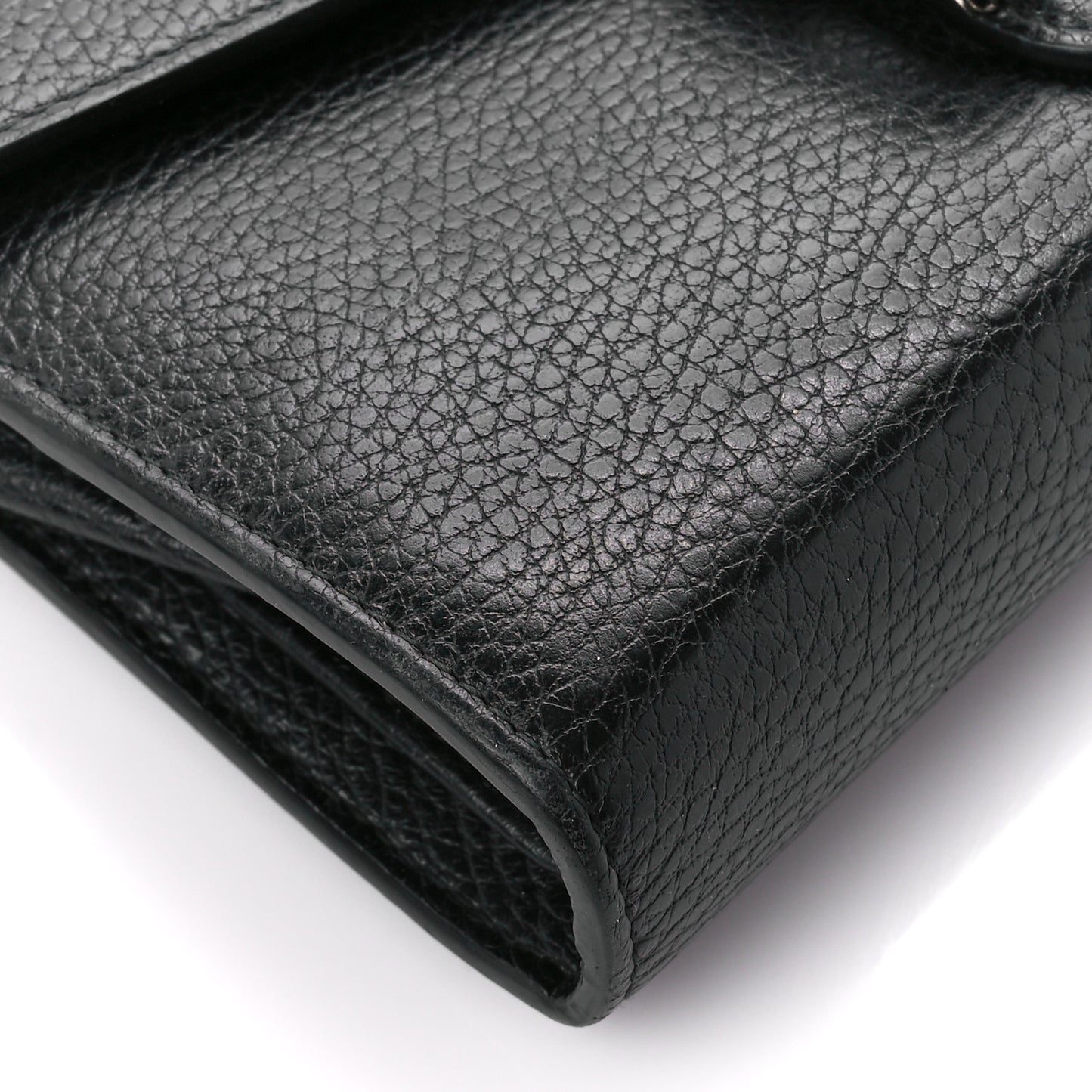 Calfskin Mini Dionysus Chain Wallet Black