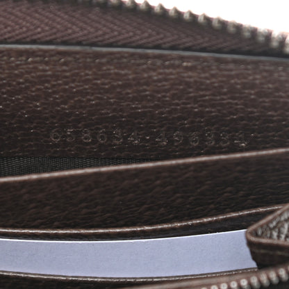 Gucci GG Supreme Monogram Equestrian Diana Zip Around Continental Wallet Beige Ebony Multicolor New Acero 7 of 8