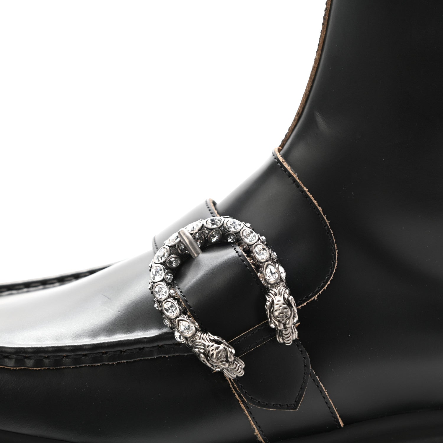 Gucci Cordovan Lux Dionysus Hunder Boots 40 Black 10 of 12