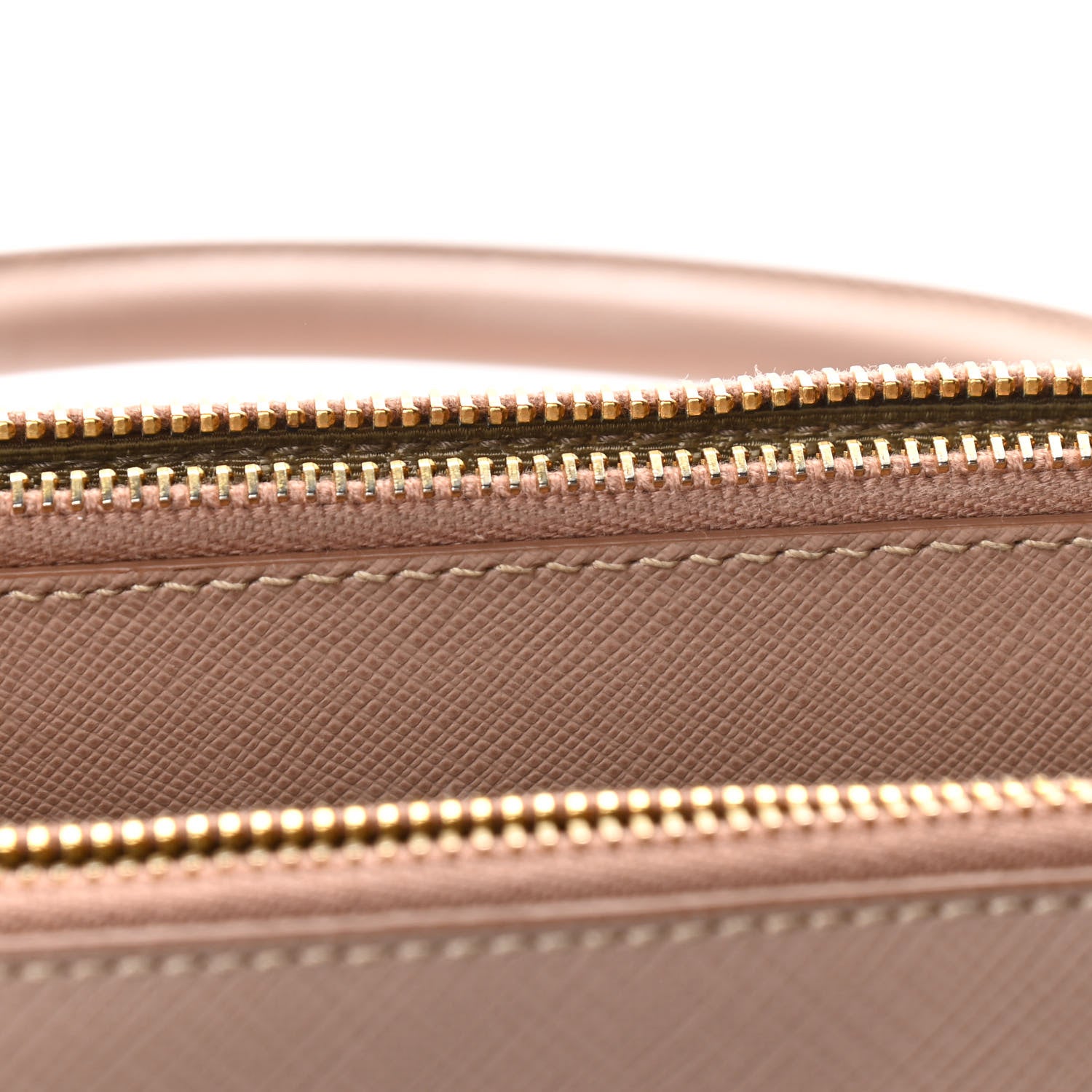 Prada Saffiano Small Galleria Double Zip Tote Cammeo 10 of 10