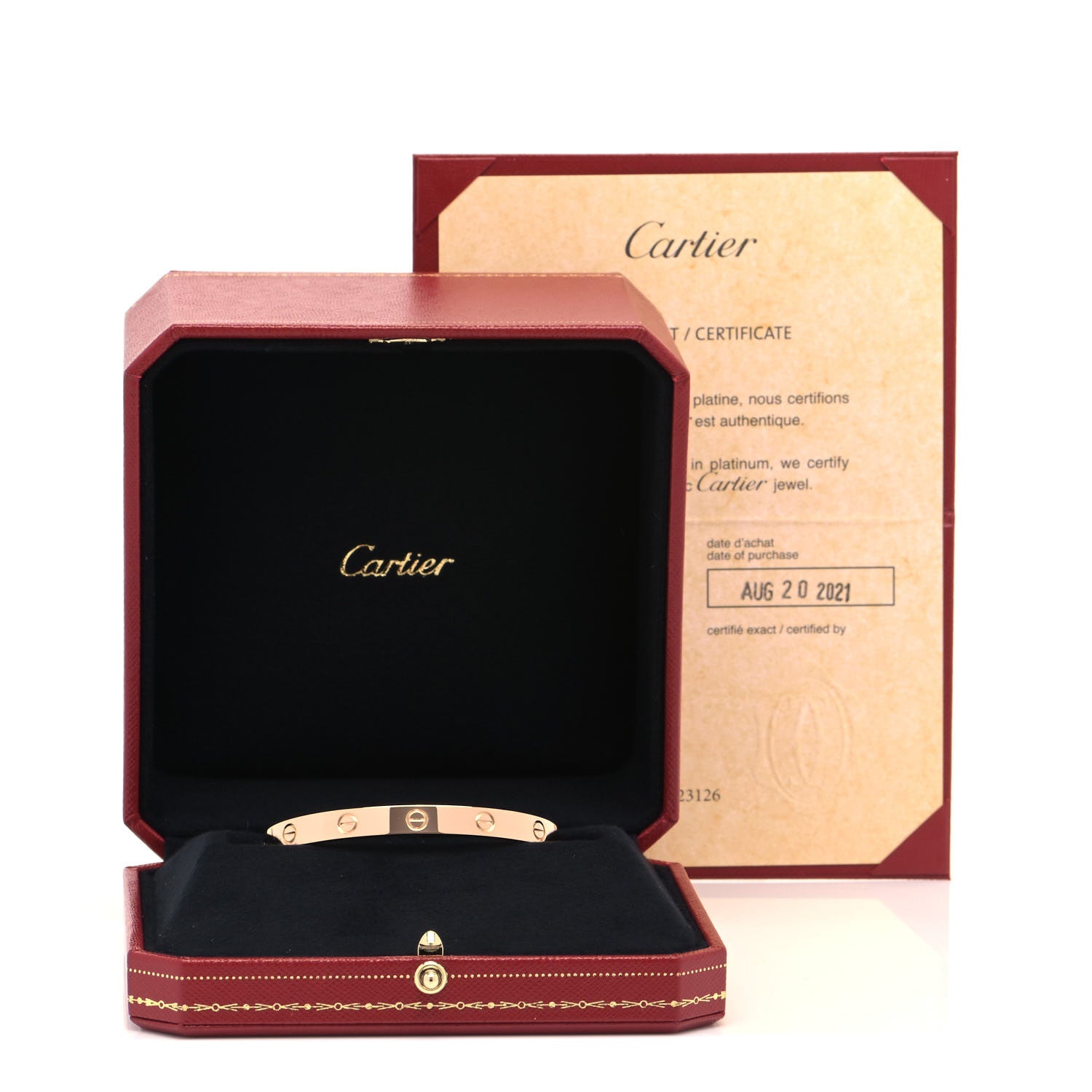 Cartier 18K Pink Gold LOVE Cuff Bracelet 18 5 of 5