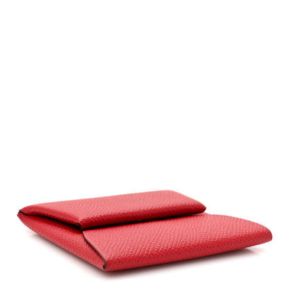 Hermes Epsom Bastia Coin Purse Rouge Casaque 4 of 11