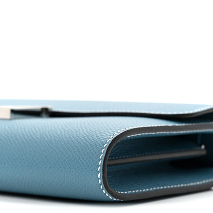Hermes Epsom Constance Wallet To Go New Blue Jean 10 of 11