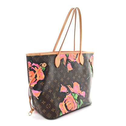 Louis Vuitton Monogram Roses Neverfull MM 3 of 10