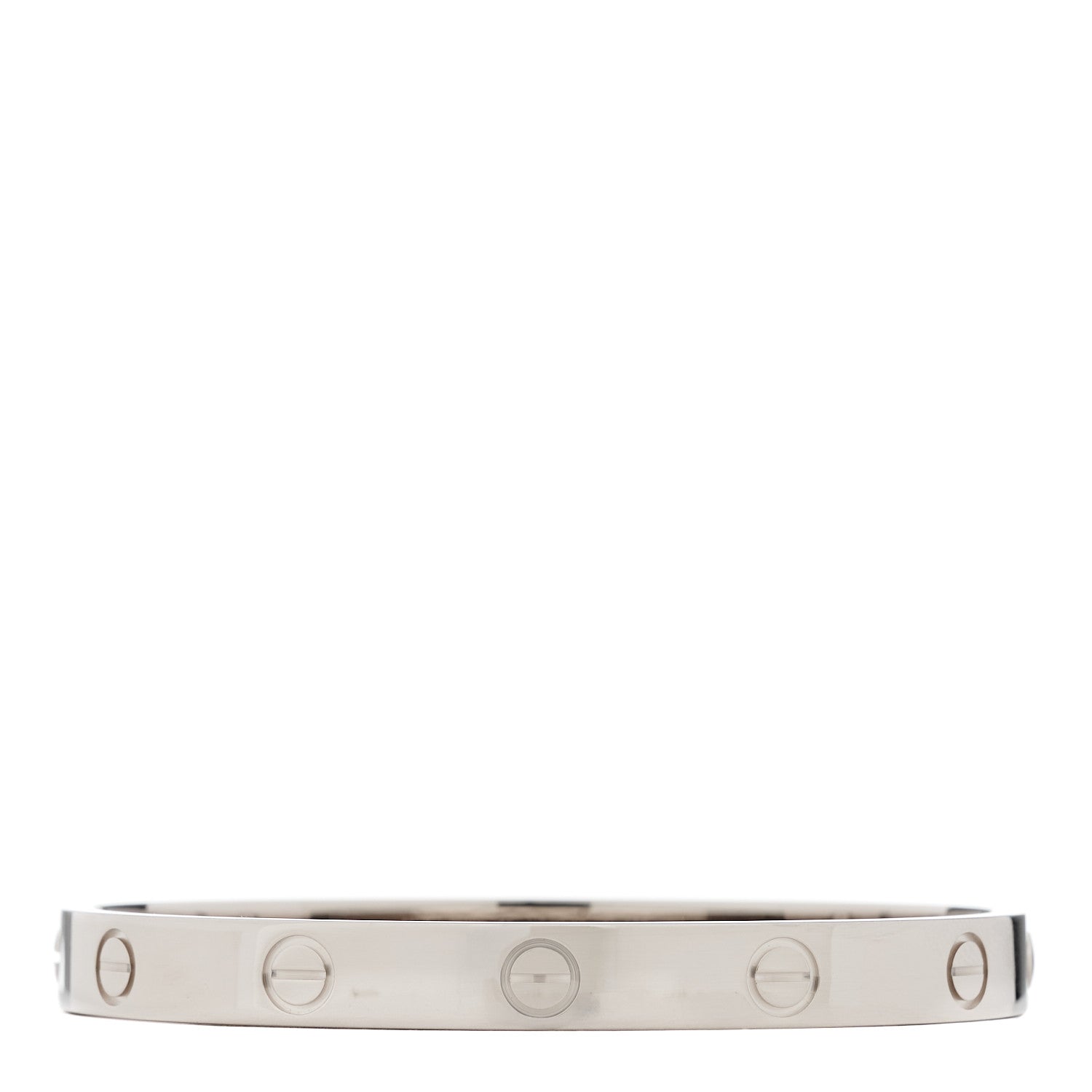 Cartier 18K White Gold LOVE Bracelet 16 2 of 5