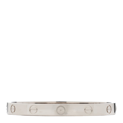 Cartier 18K White Gold LOVE Bracelet 16 2 of 5