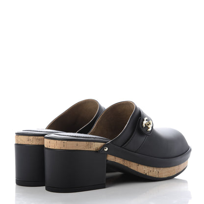 Chanel Calfskin CC Turn Lock Clogs 35 Black 8 of 18