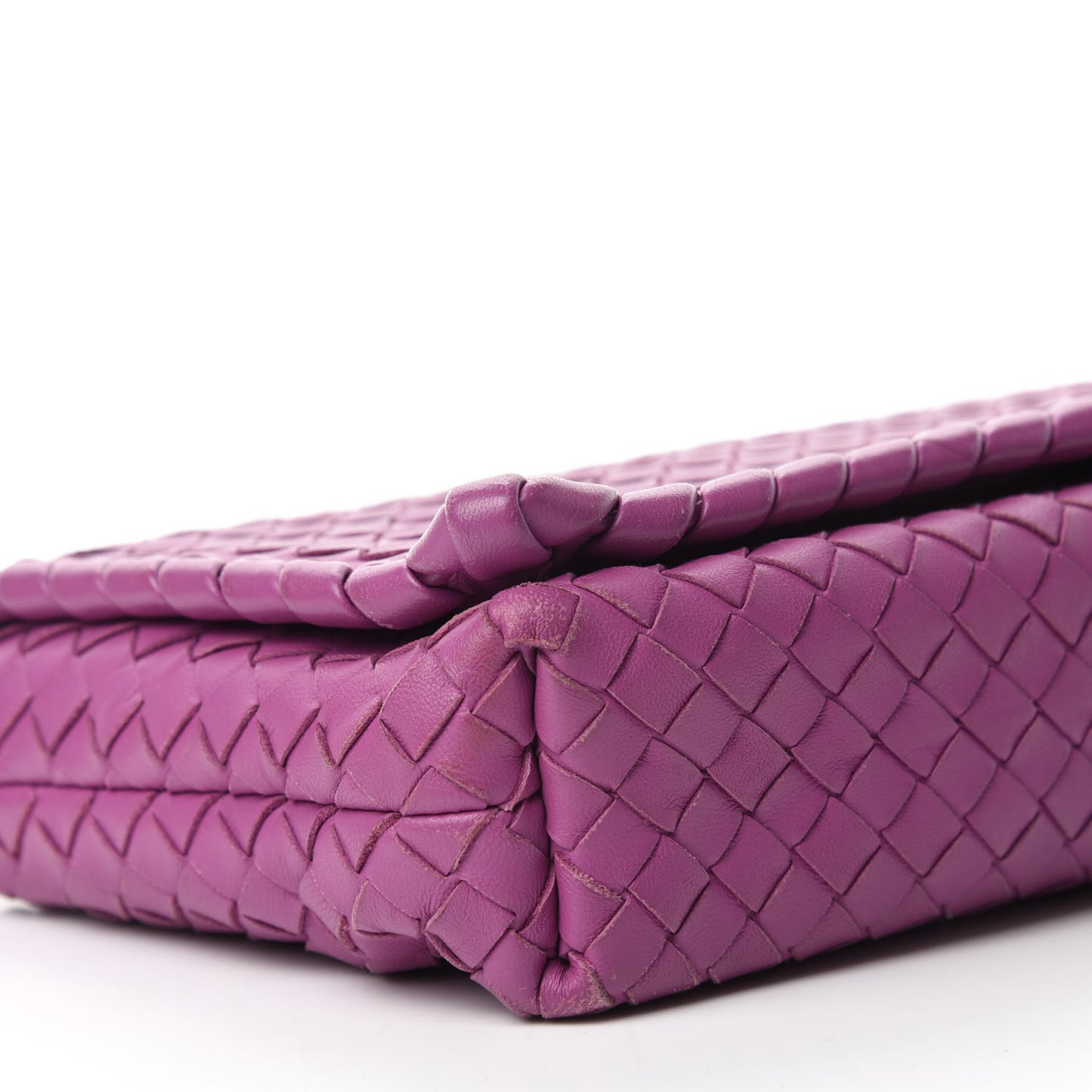 Nappa Intrecciato Dahlia Clutch Crossbody Peony