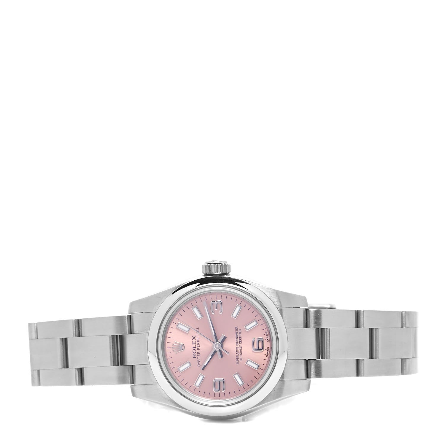 Rolex Stainless Steel 26mm Oyster Perpetual Watch Pink 176200 2 of 5