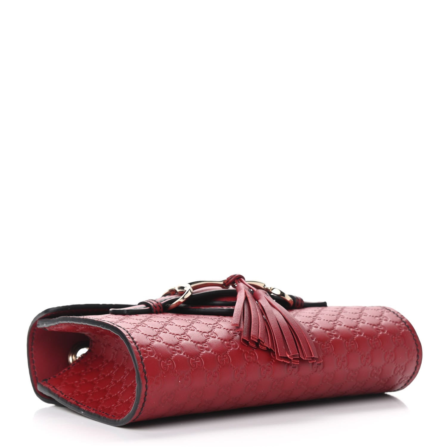 Gucci Soft Microguccissima Mini Emily Chain Shoulder Bag Rosso 4 of 9