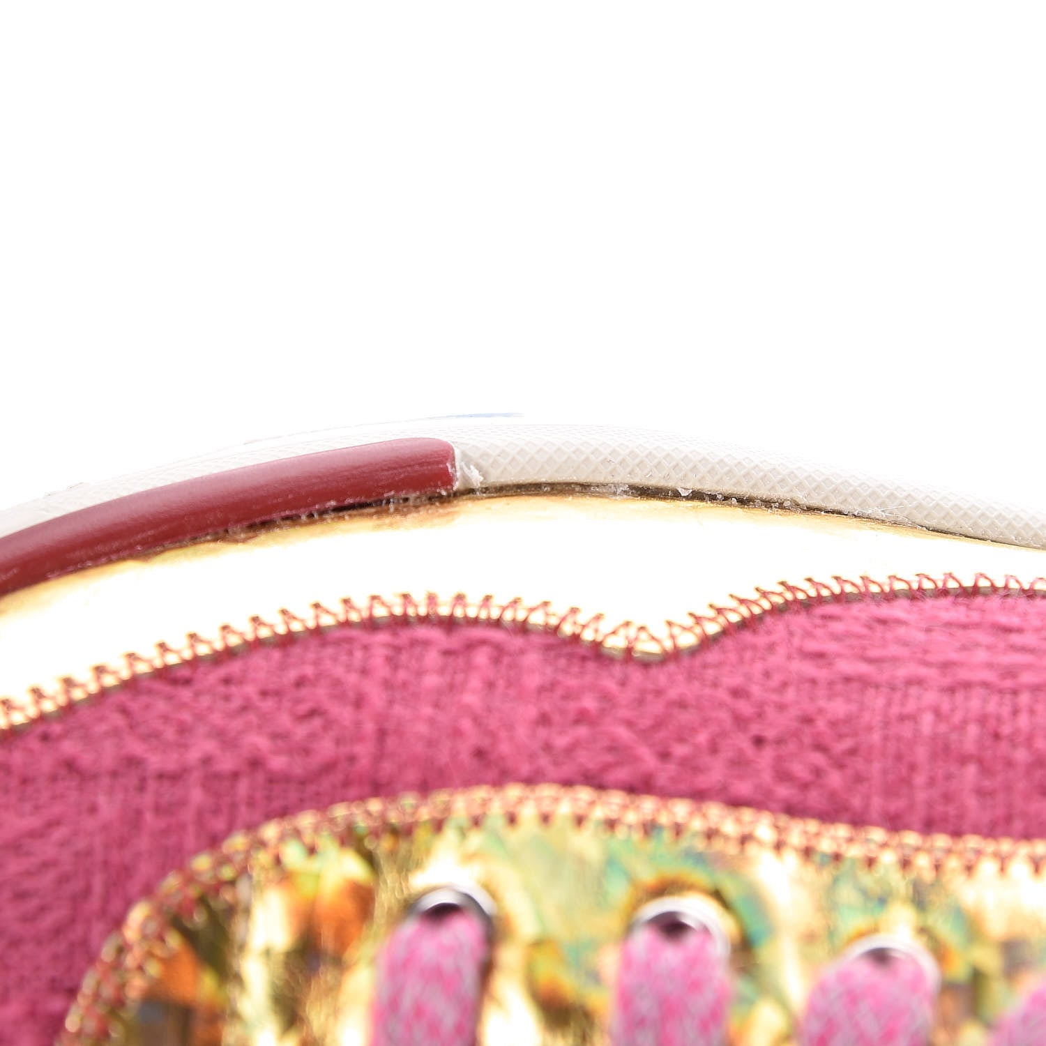 Chanel Tweed Suede Calfskin Sneakers 38 Dark Pink 11 of 14
