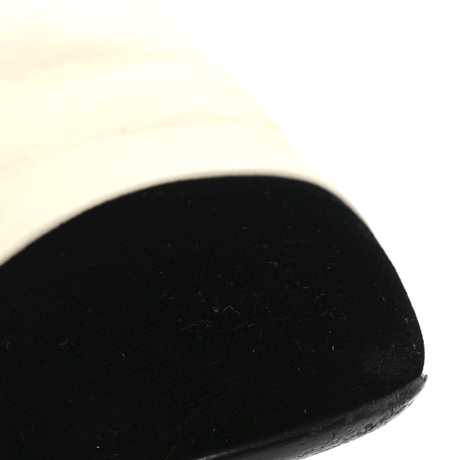 Chanel Lambskin Velvet Cap Toe Short Ankle Boots 37.5 White 15 of 15