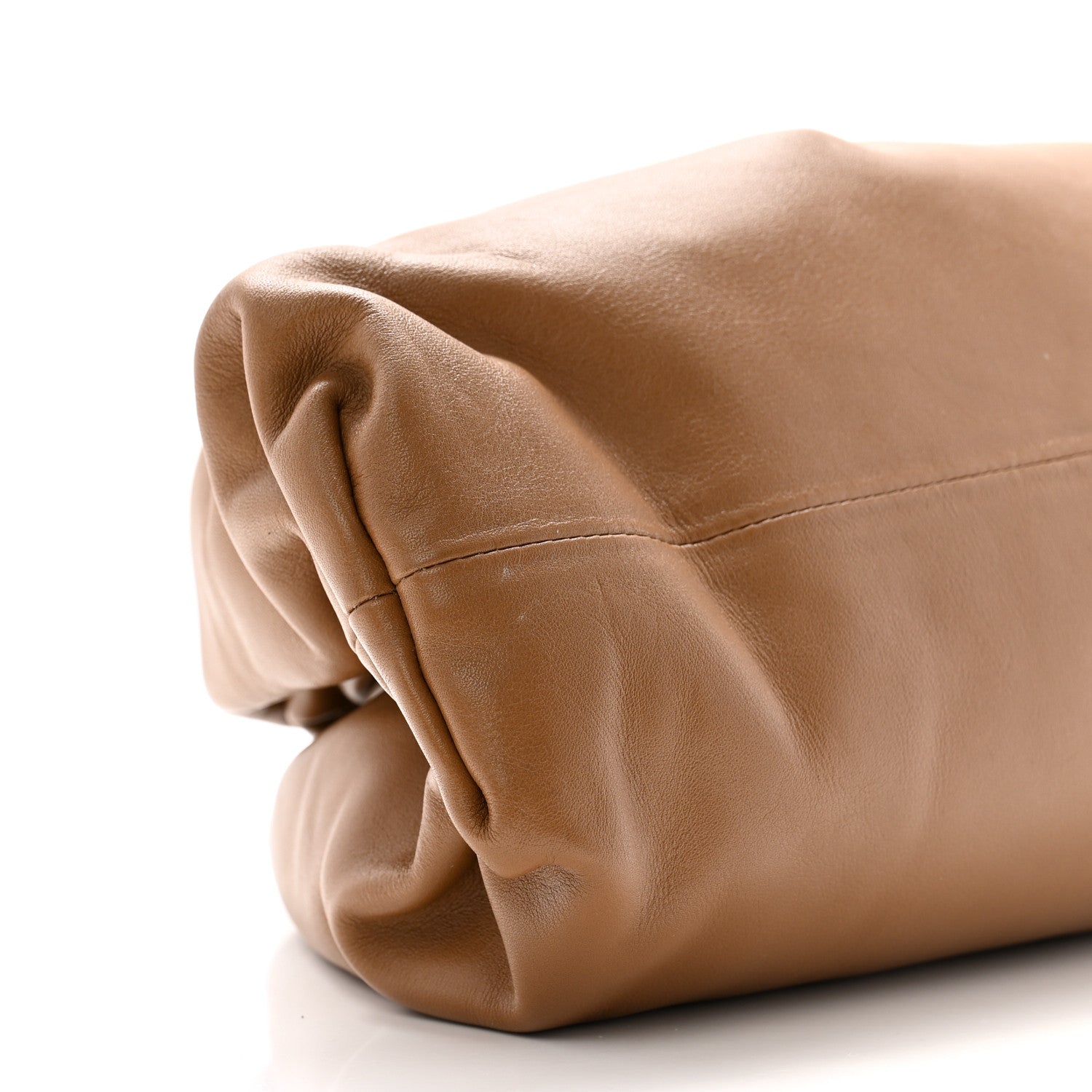 Bottega Veneta Smooth Butter Calf The Pouch Oversized Clutch Teak 10 of 10