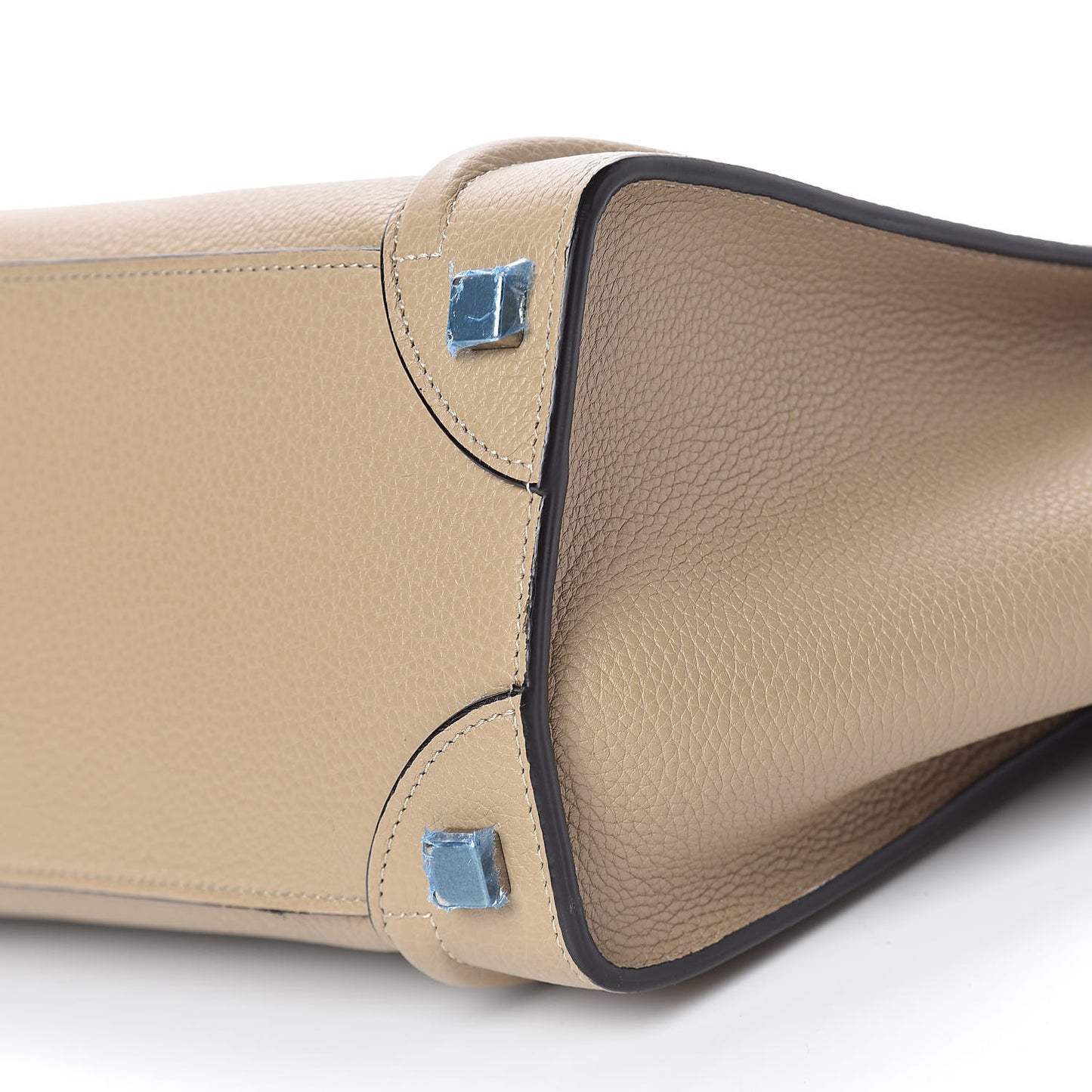 Drummed Calfskin Micro Luggage Dune