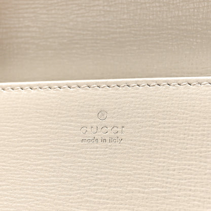 Gucci GG Supreme Monogram Azalea Calfskin Horsebit 1955 Wallet On Chain Beige Ebony Mystic White 6 of 8