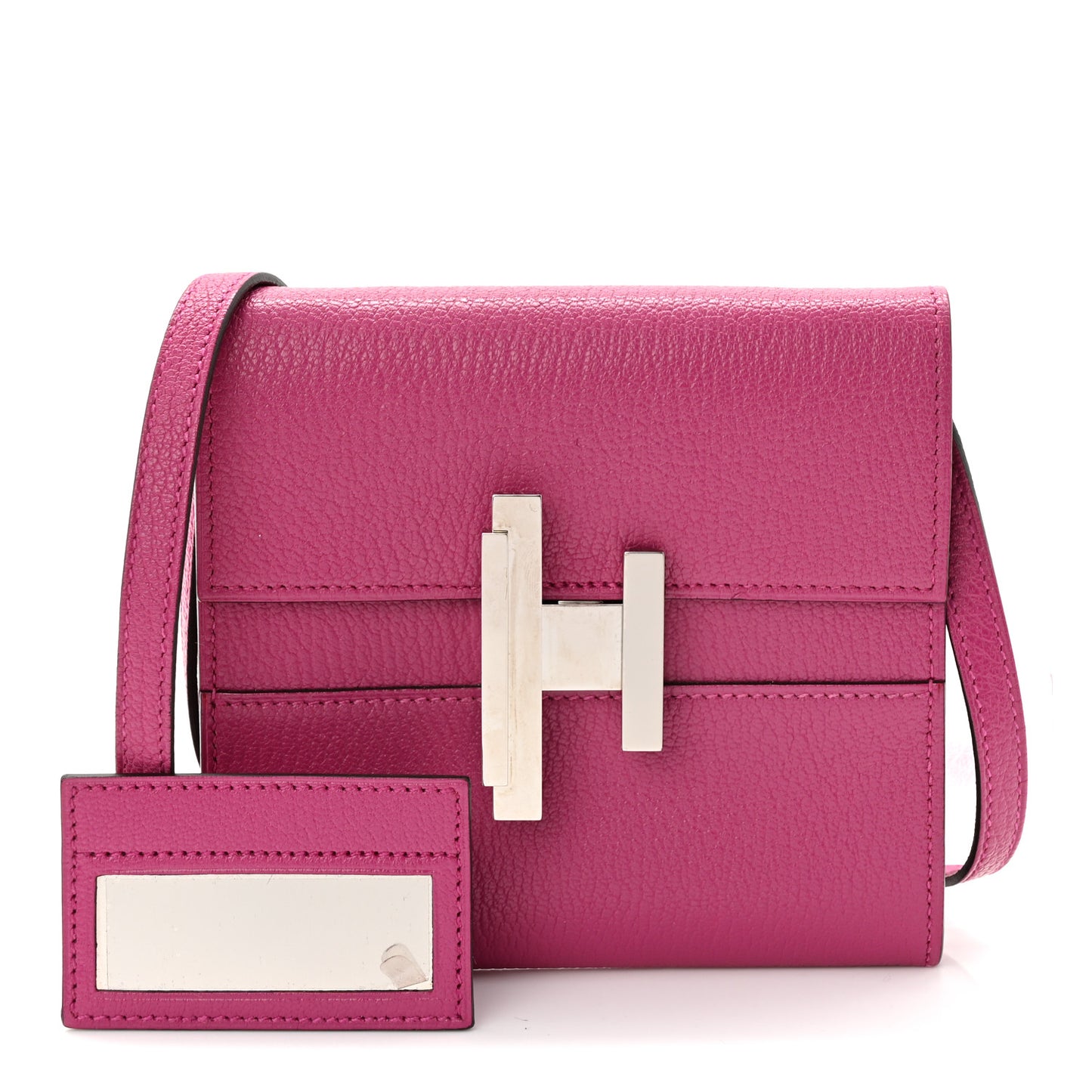 Chevre Mysore Mini Cinhetic Wallet Rose Pourpre