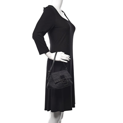 Fendi Zucchino Mini Mama Baguette Black 2 of 10