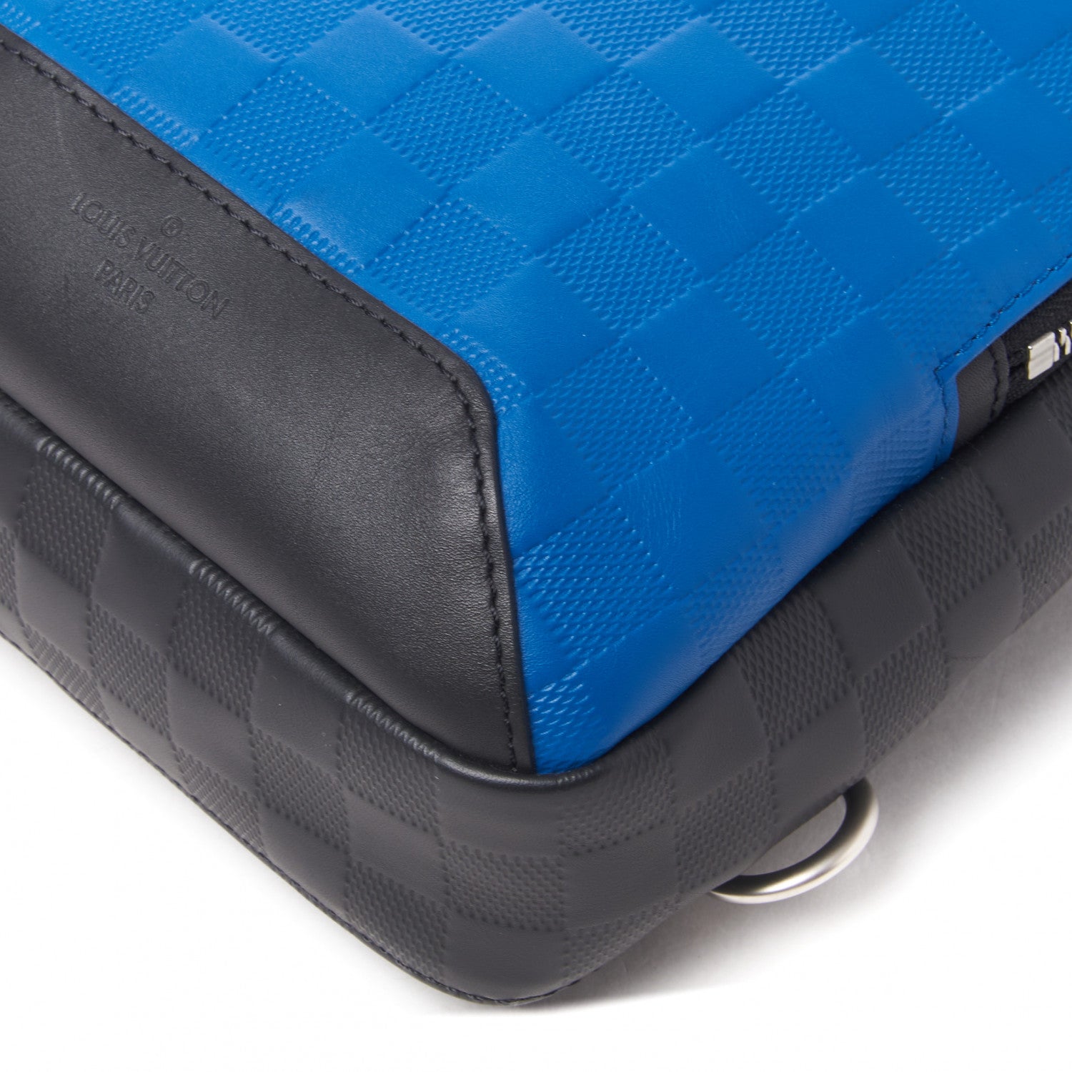 Louis Vuitton Damier Infini Avenue Sling Backpack Blue Black 4 of 8