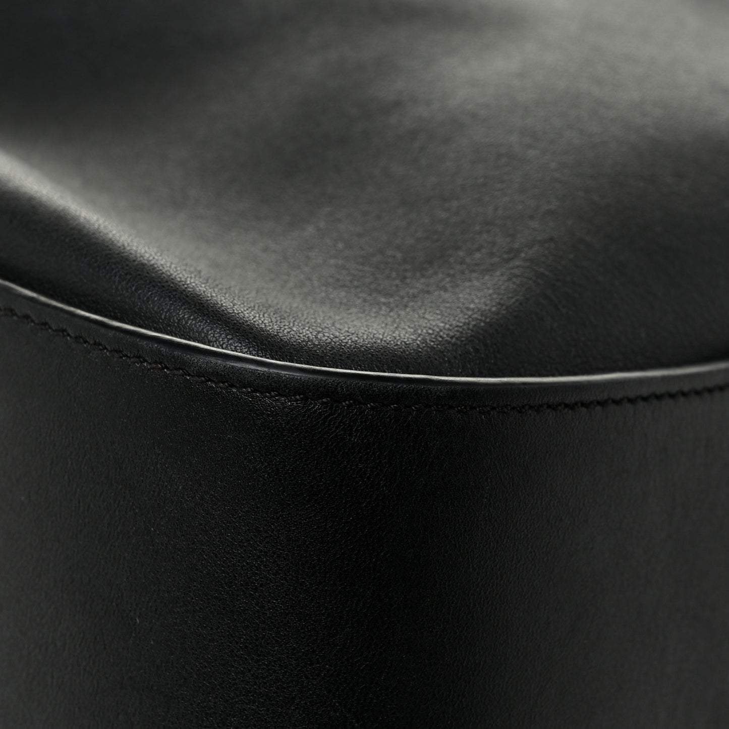 Calfskin Medium Hammock Shoulder Bag Black