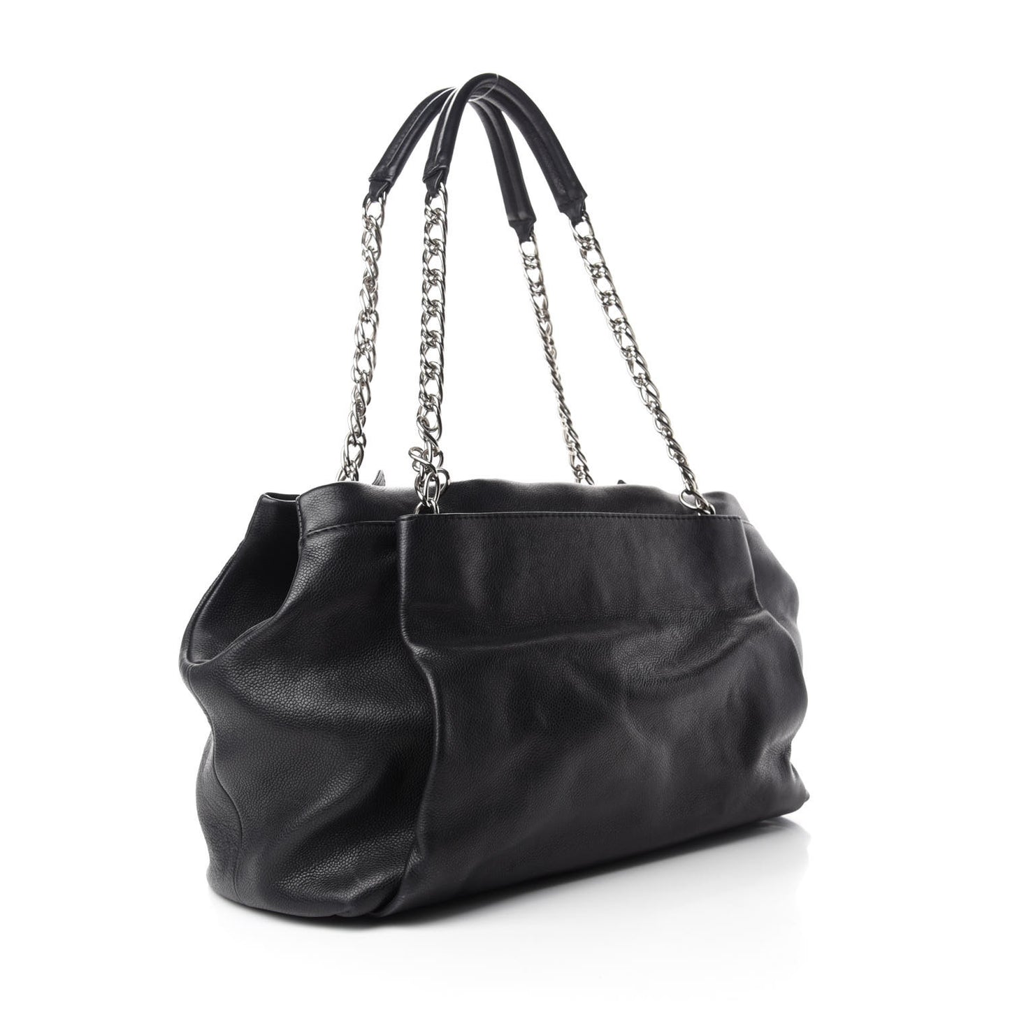 Caviar Large CC Tuck Tote Black