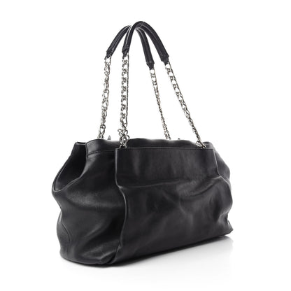 Chanel Caviar Large CC Tuck Tote Black 3 of 10