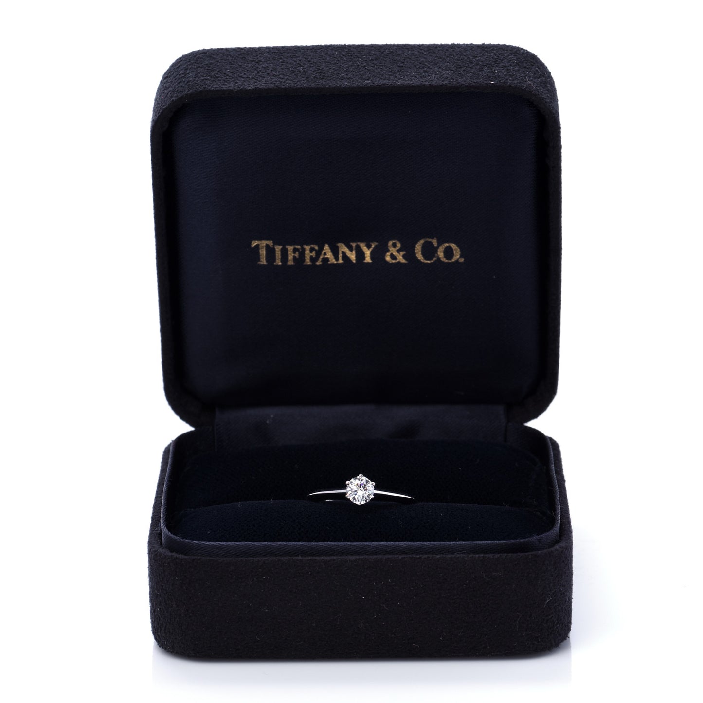 Platinum Diamond .39ct Solitaire Engagement Ring 51 5.75