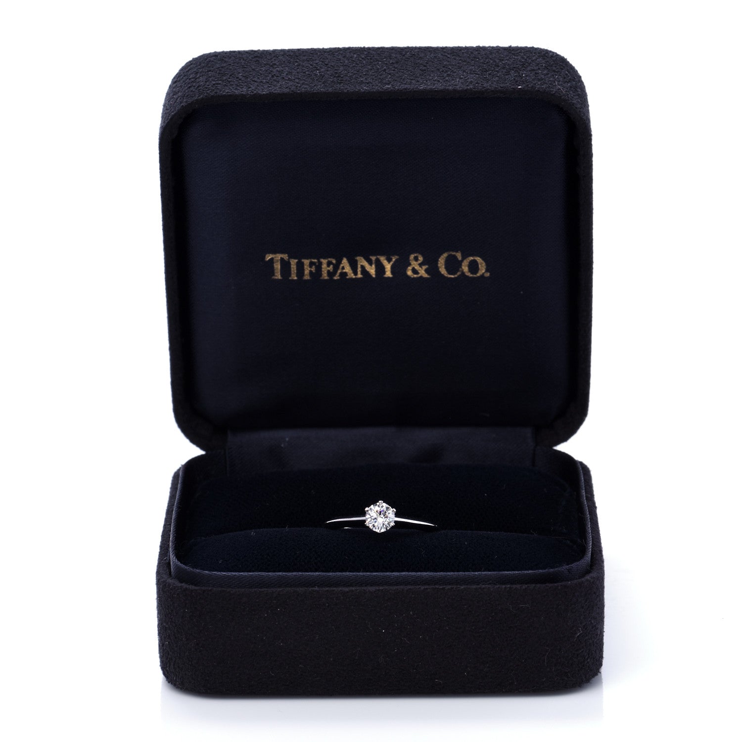 Tiffany Platinum Diamond .39ct Solitaire Engagement Ring 51 5.75 7 of 7