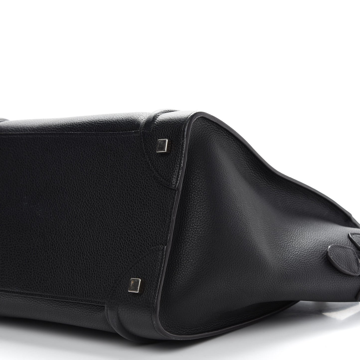 Drummed Calfskin Mini Luggage Black