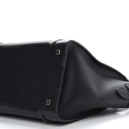 Celine Drummed Calfskin Mini Luggage Black 8 of 11