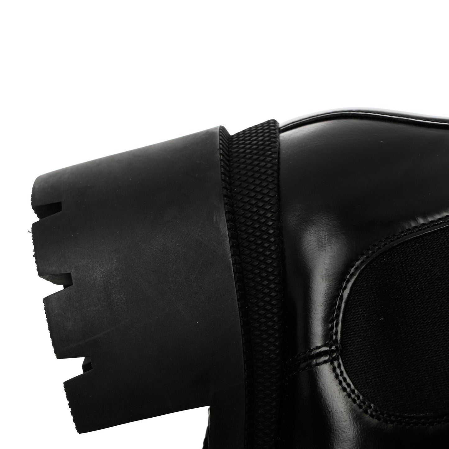 Calfskin Crystal GG Trip Chelsea Ankle Boots 39.5 Black