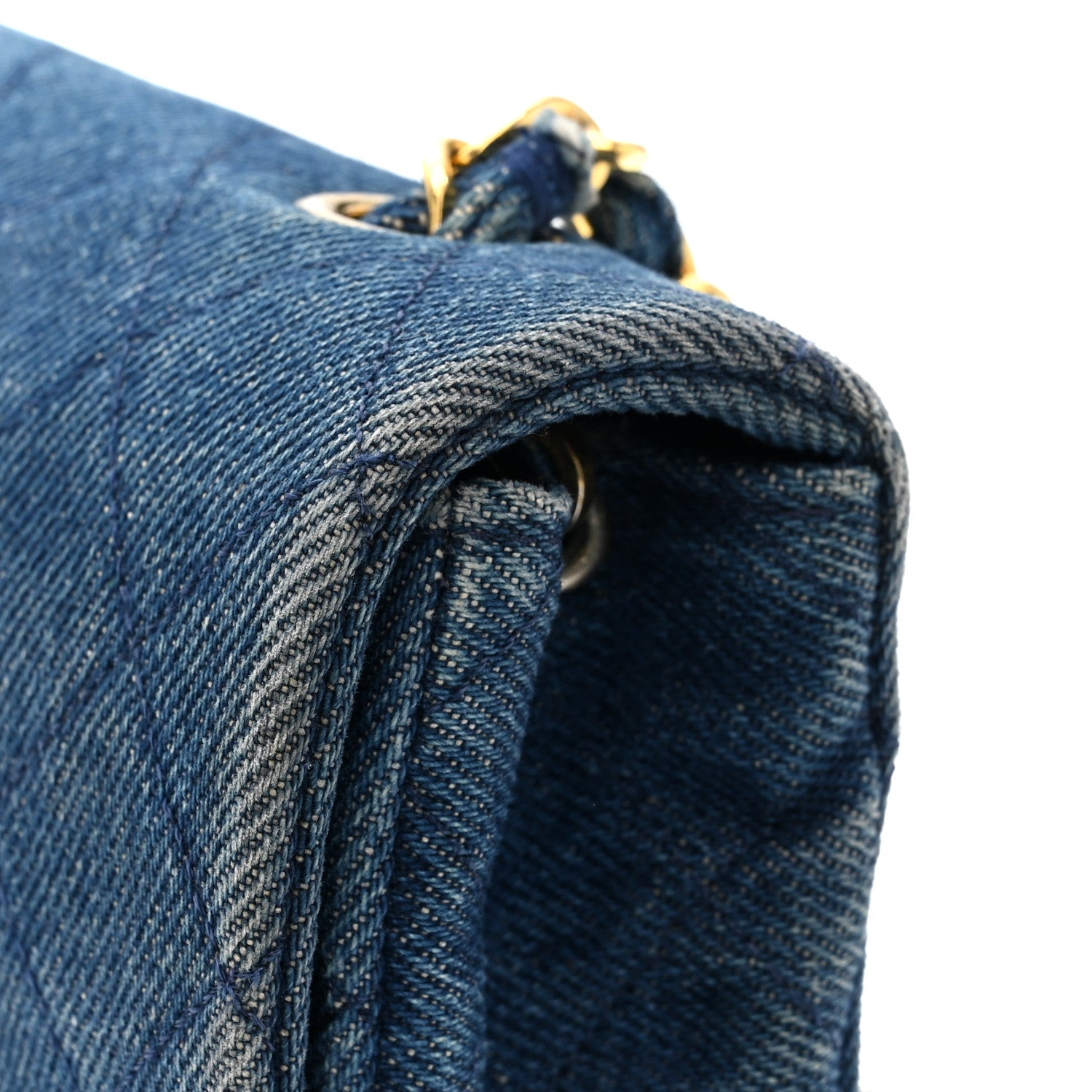 Chanel Denim Quilted Small Flap  Blue 11 of 16