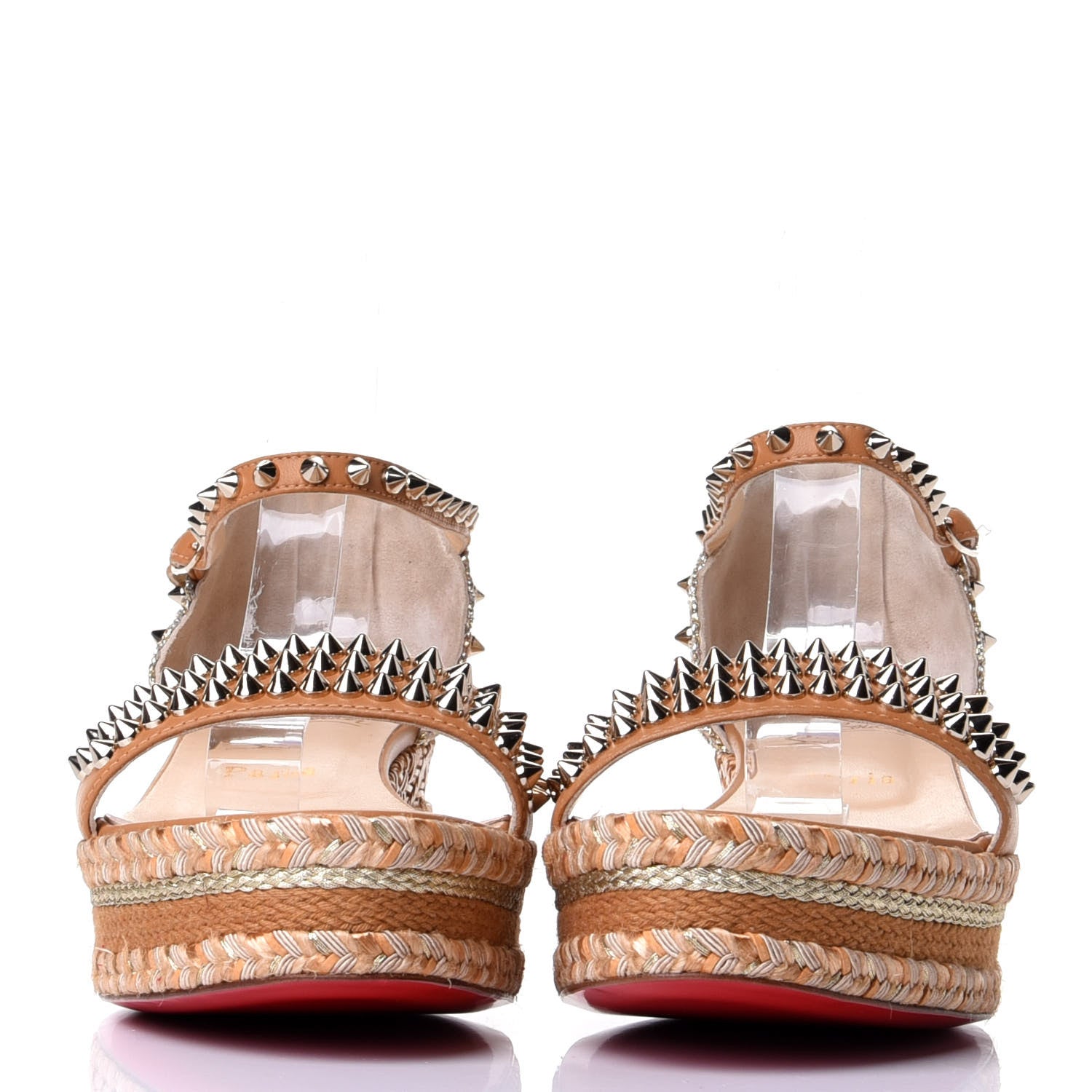 Christian Louboutin Nappa Madmonica 60 Platform Sandals 41 Tan 2 of 11