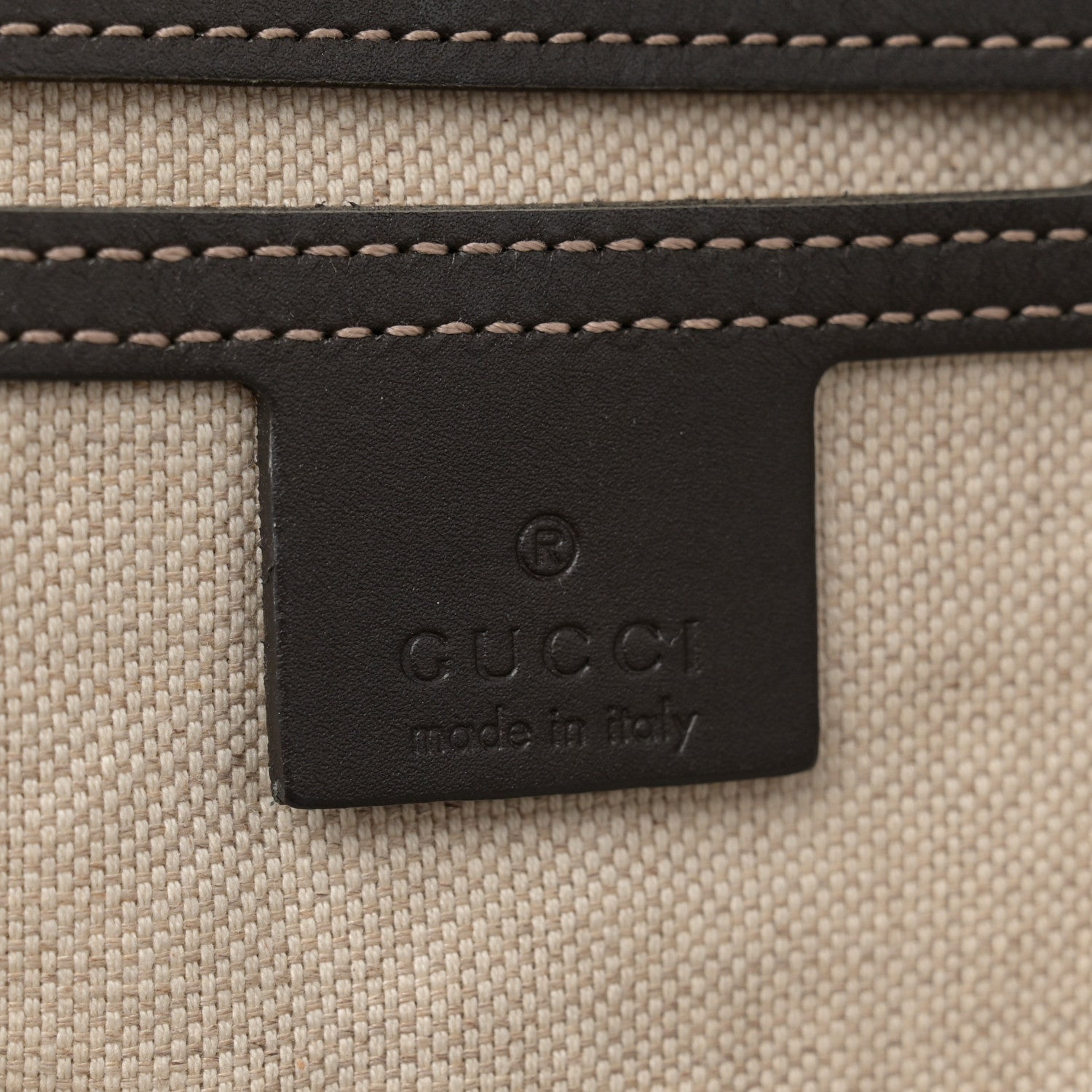 Gucci GG Supreme Monogram Medium Zippered Shopping Tote Dark Brown 6 of 10
