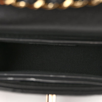 Chanel Lambskin Quilted Mini Trendy CC Chain Wallet Black 5 of 9