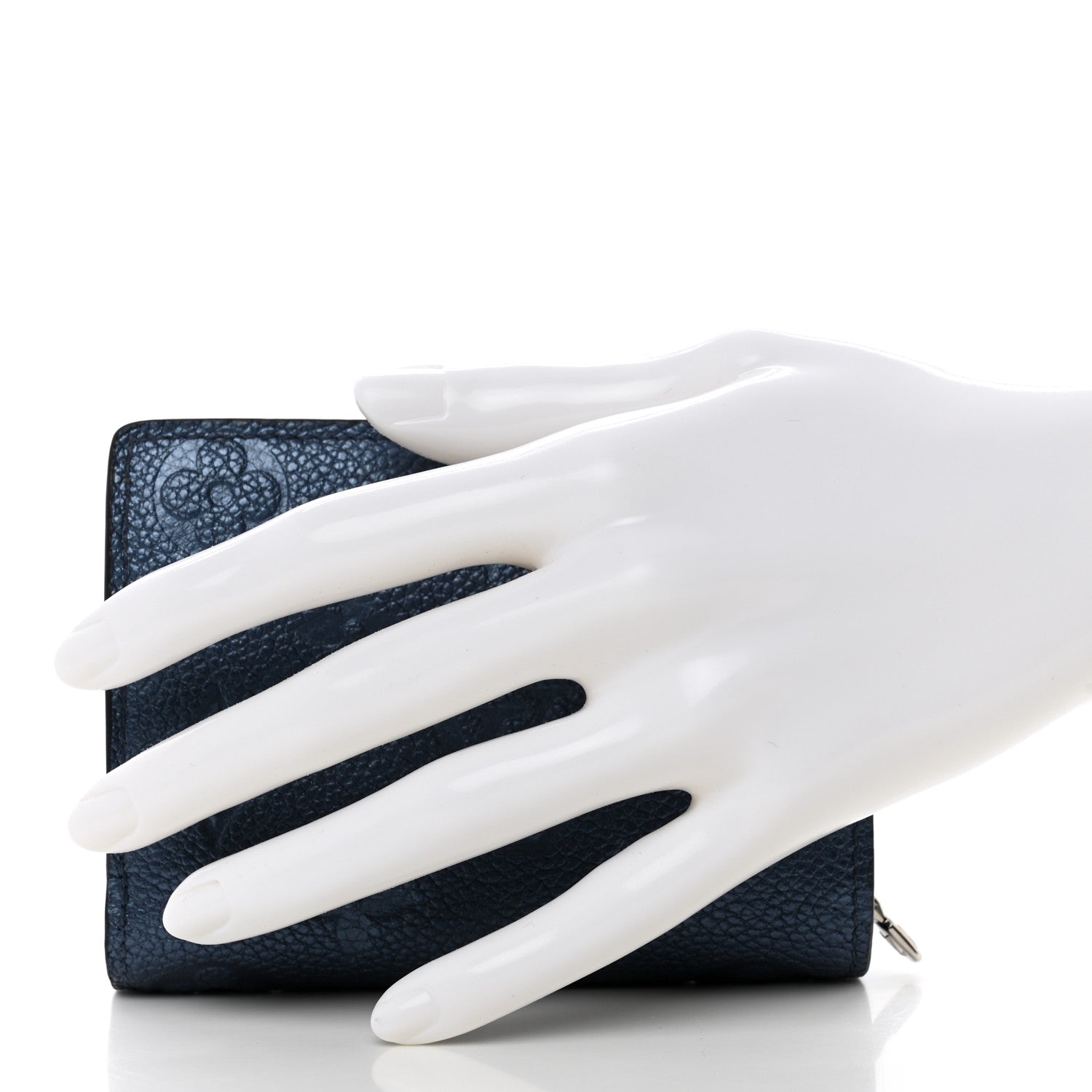 Louis Vuitton Metallic Empreinte Clea Wallet Navy Nacre 2 of 6