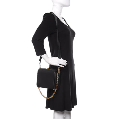 Alexander McQueen Fine Grain Goatskin Box Shoulder Bag 19 Black 2 of 13