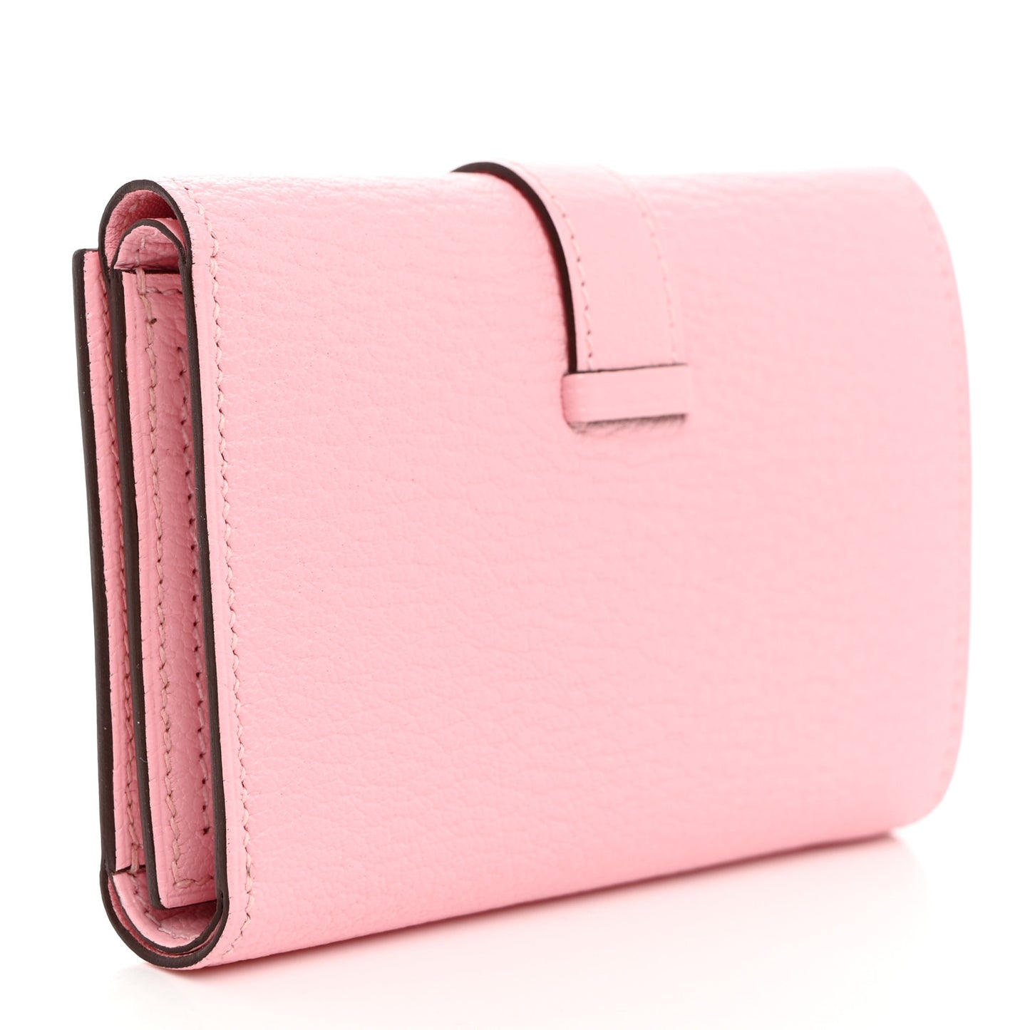 Chevre Mysore Tri-Fold Compact Bearn Wallet Rose Sakura