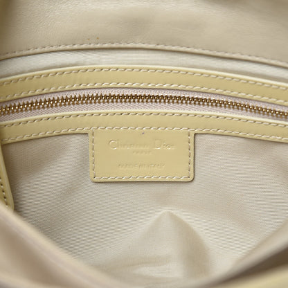 Christian Dior Patent Cannage New Lock Flap Ivory 6 of 13