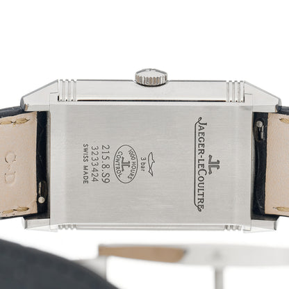 Jaeger-LeCoultre Stainless Steel Alligator 28.3mm Reverso Duoface Automatic Watch Q38384AB 5 of 6