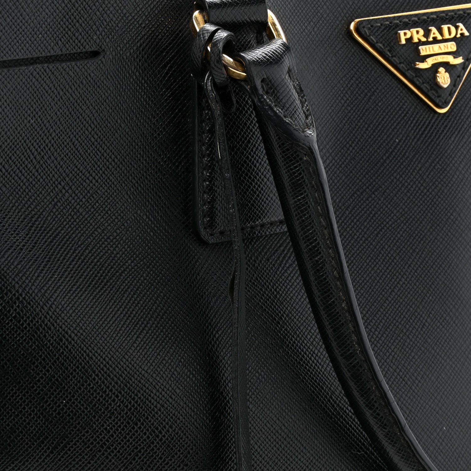 Prada Saffiano Lux Medium Galleria Double Zip Black 1793254