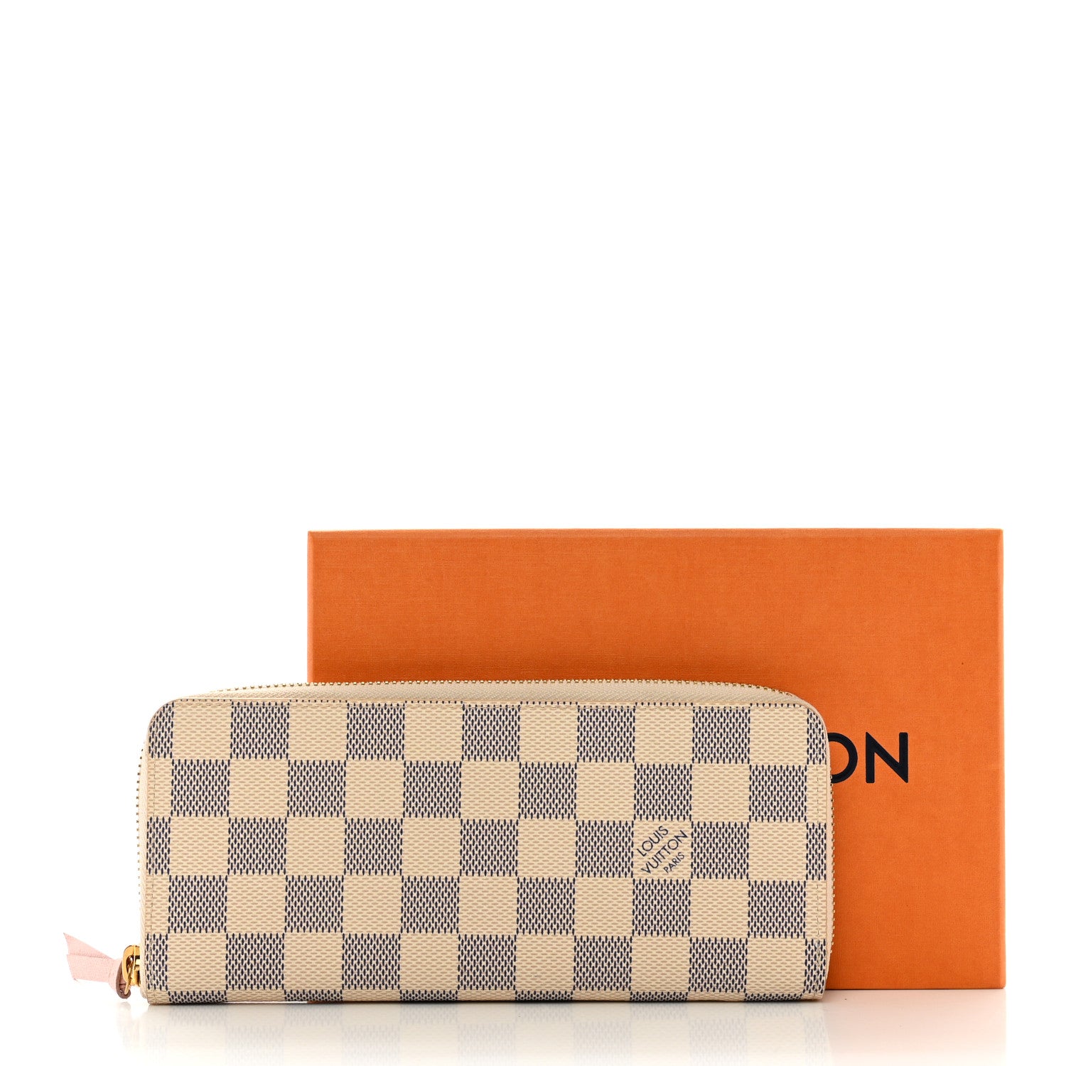Louis Vuitton Damier Azur Clemence Wallet Rose Ballerine 7 of 7