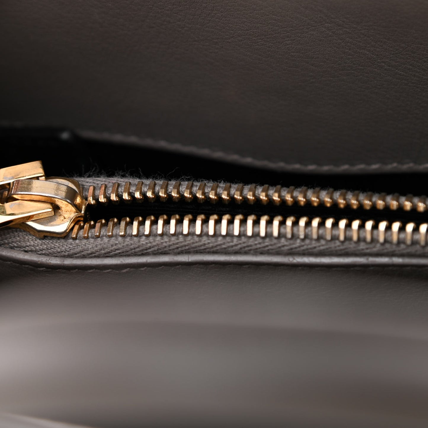 Grained Calfskin Baby Sac De Jour Fog