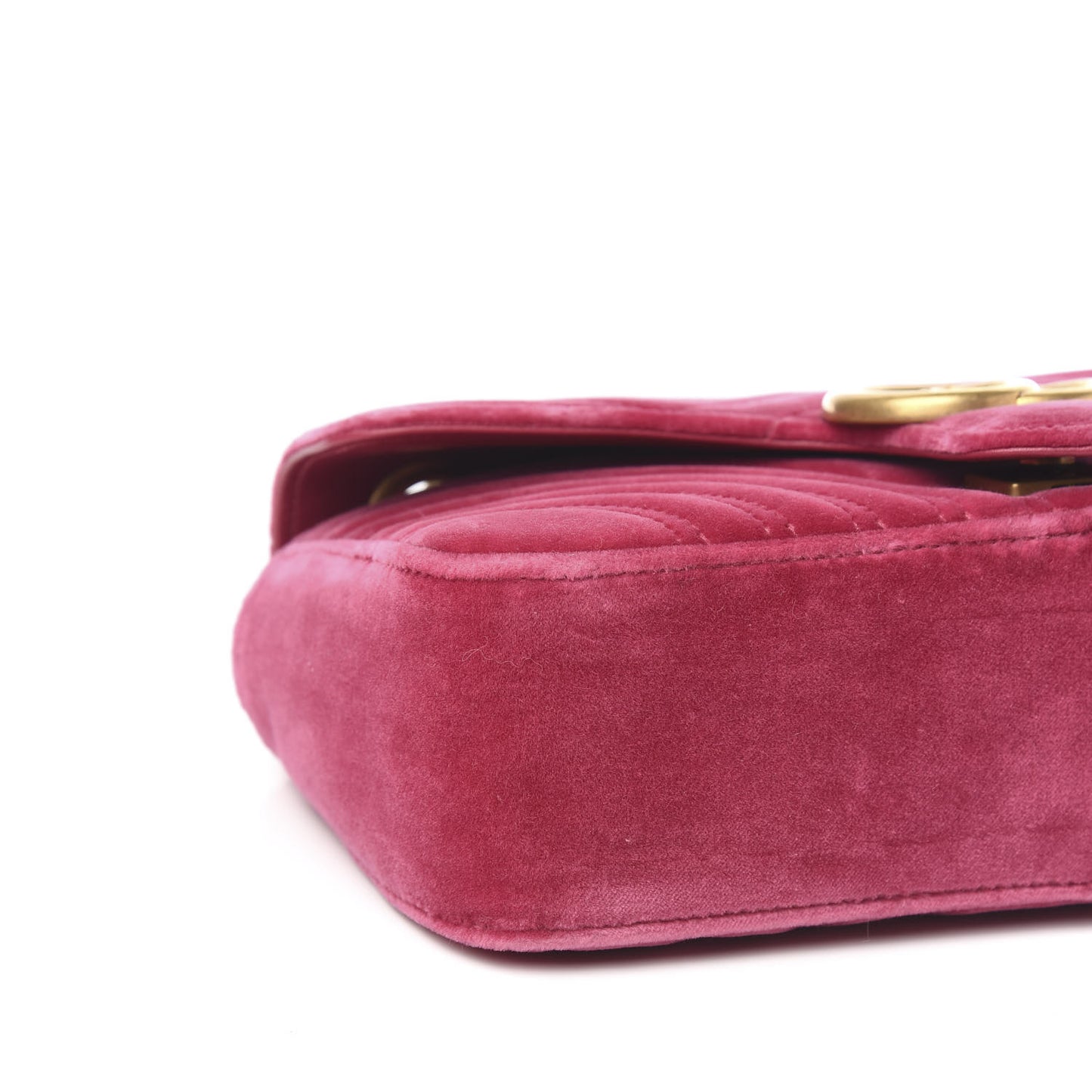 Velvet Matelasse Small GG Marmont Shoulder Bag Light Raspberry Rose