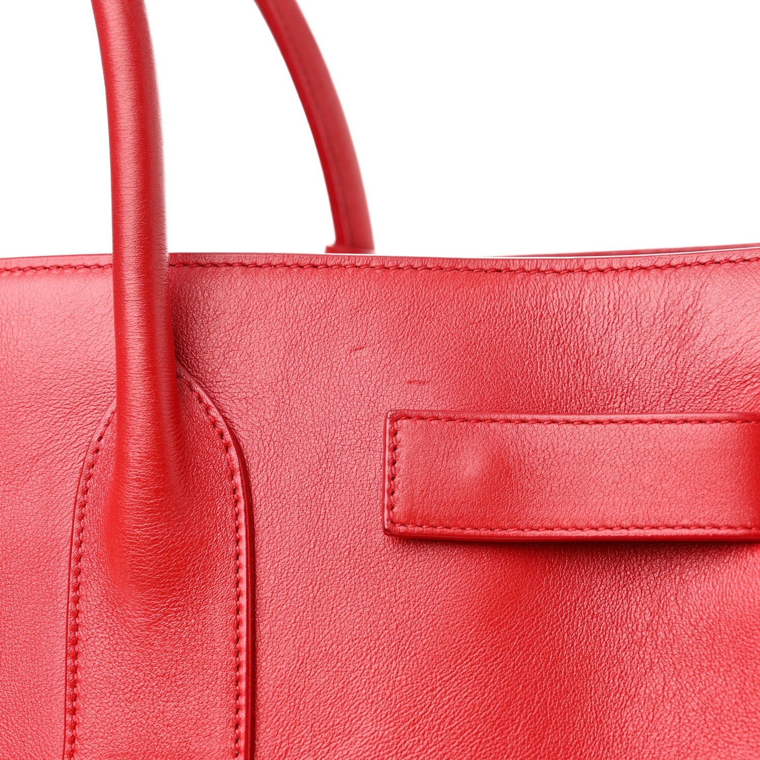 Saint Laurent Calfskin Large Sac de Jour Carryall Rouge Orient 14 of 19